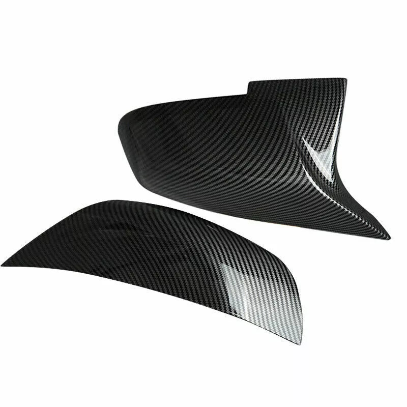 2x Carbon Fiber Wing Mirror Cover Cap For BMW F20 F21 F22 F30 F31 F32 F36 X1 E84